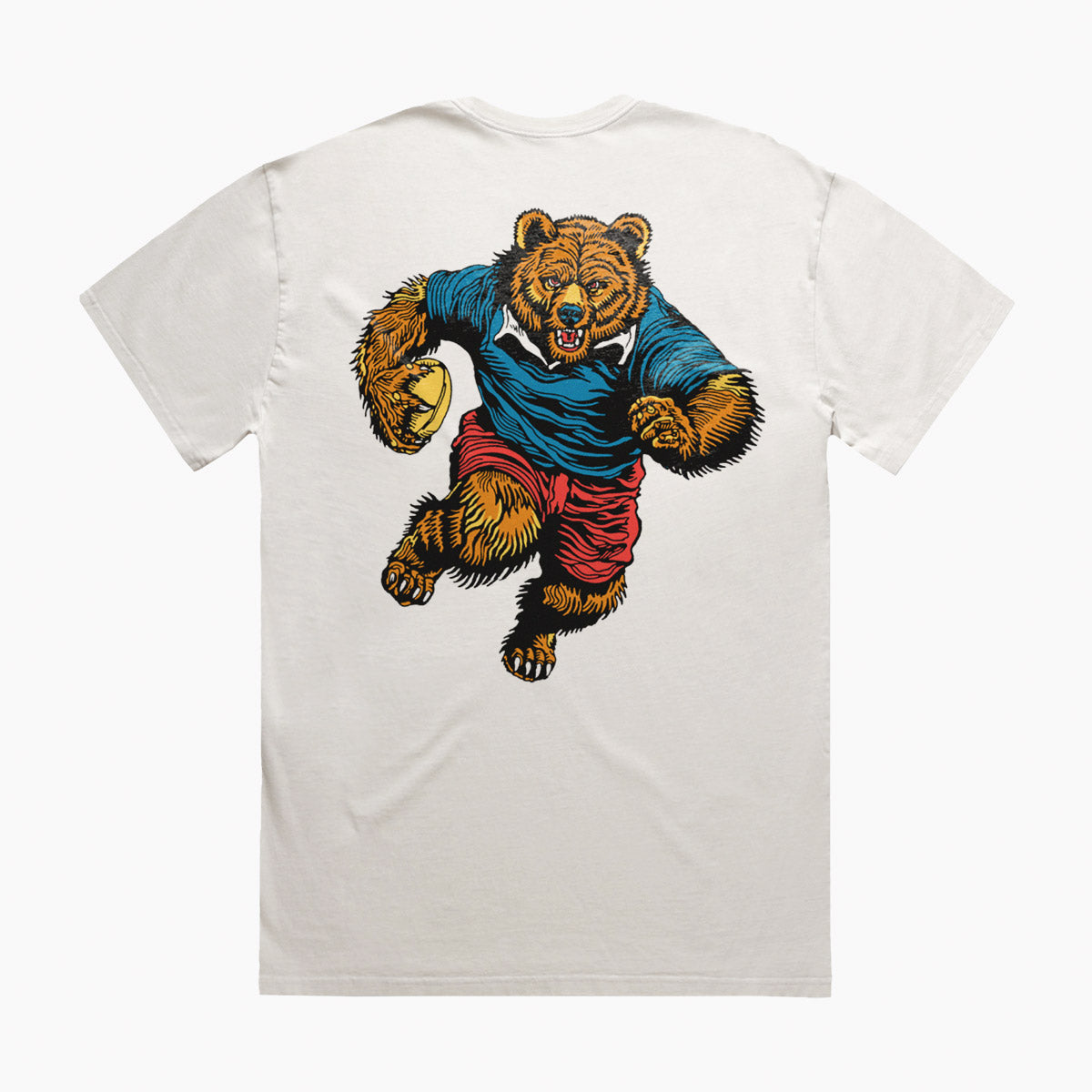 Rugby Bear - Ecru T-Shirt