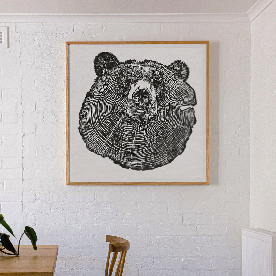 Stumpy Bear Print - by Luke Dixon