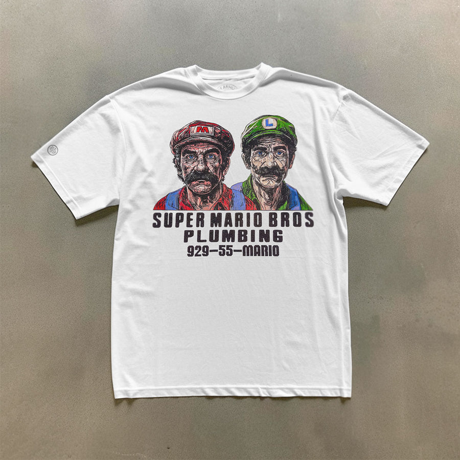 Mario Bros - White T-Shirt