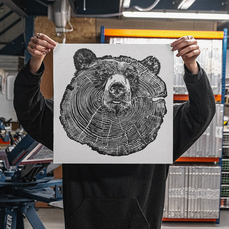 Stumpy Bear Print - by Luke Dixon