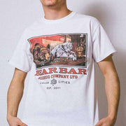 BEAR BAR - WHITE T-SHIRT - T-Shirt - The Bearhug (Co.) Ltd © - The Bearhug (Company) Ltd -