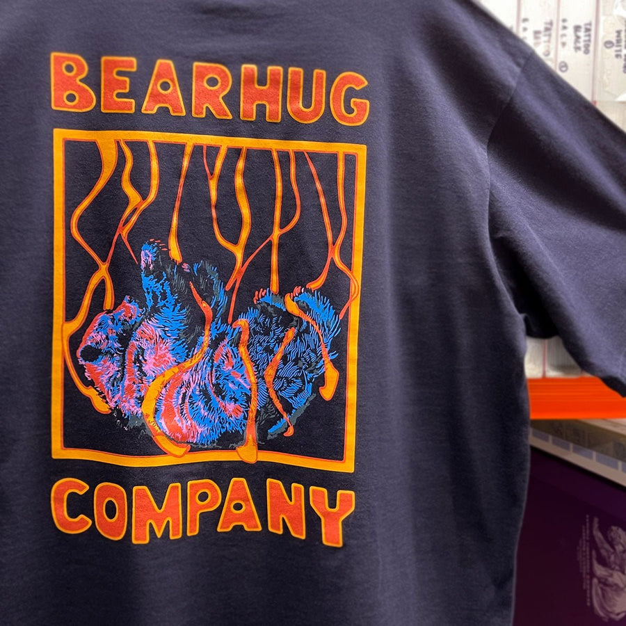 Bear Falling Navy T-Shirt - NEW COLLECTION - T-Shirt - The Bearhug Co. Ltd © - The Bearhug (Company) Ltd - Bear Falling Navy T-Shirt - NEW COLLECTION