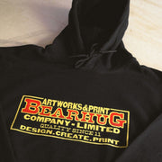 Bearhug Badge - Black Hoodie - Hoodie - © THE BEARHUG (CO.) LTD - The Bearhug (Company) Ltd -