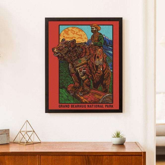 Cow Bear Print - by Luke Dixon - Print - Artwork - Luke Dixon - The Bearhug (Company) Ltd -