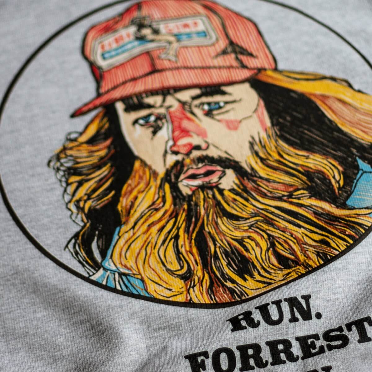 Forrest Gump - Run Forrest Run - T-Shirt - The Bearhug (Co.) Ltd © - The Bearhug (Company) Ltd -