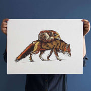 Foxeses Print - by Luke Dixon - Print - Artwork - Luke Dixon - The Bearhug (Company) Ltd -