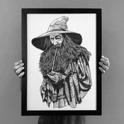Gandalf - Lord of the Rings - Print by Luke Dixon - Print - Artwork - Luke Dixon - The Bearhug (Company) Ltd -
