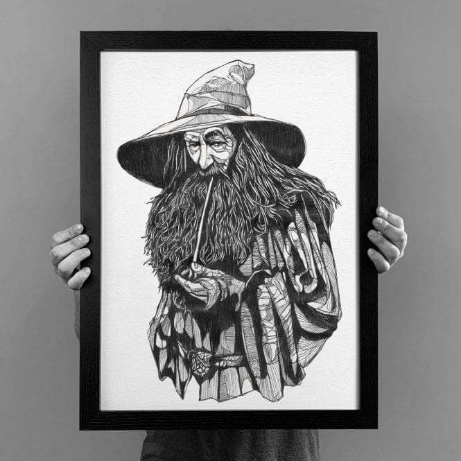 Gandalf - Lord of the Rings - Print by Luke Dixon - Print - Artwork - Luke Dixon - The Bearhug (Company) Ltd -