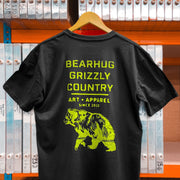 Grizzly Country Black T-Shirt - NEW COLLECTION - T-Shirt - The Bearhug Co. Ltd © - The Bearhug (Company) Ltd - Grizzly Country Black T-Shirt - NEW COLLECTION