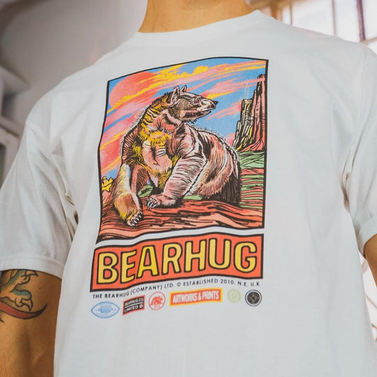Trippy Bear Climb T-Shirt - T-Shirt - © THE BEARHUG (CO.) LTD - The Bearhug (Company) Ltd -