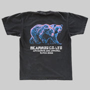 Walking Pals: Heavy Vintage Wash T-Shirt - Charcoal - Apparel & Accessories - The Bearhug Co. Ltd © - The Bearhug (Company) Ltd - Walking Pals: Heavy Vintage Wash T-Shirt - Charcoal